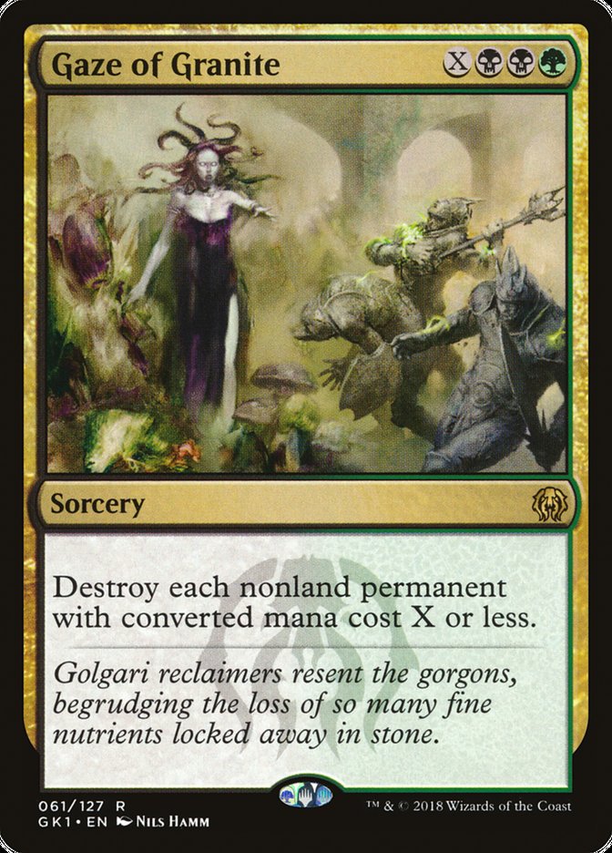 Gaze of Granite [Guilds of Ravnica Guild Kit] | Jomio and Rueliete's Cards and Comics