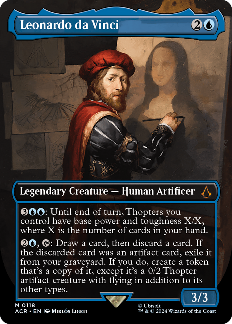 Leonardo da Vinci (Borderless) [Assassin's Creed] | Jomio and Rueliete's Cards and Comics