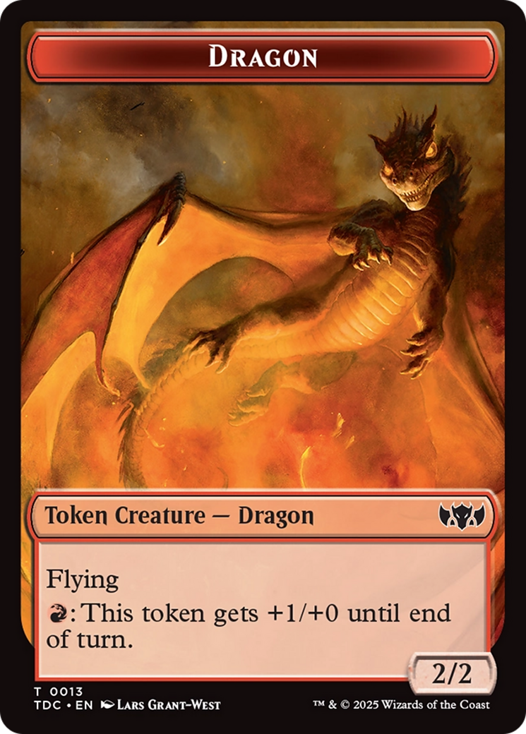 Dragon Egg // Dragon (0013) Double-Sided Token [Tarkir: Dragonstorm Commander Tokens] | Jomio and Rueliete's Cards and Comics