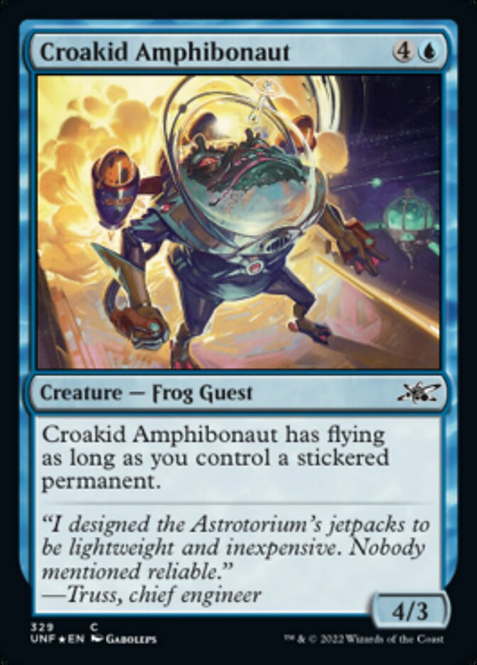 Croakid Amphibonaut (Galaxy Foil) [Unfinity] | Jomio and Rueliete's Cards and Comics