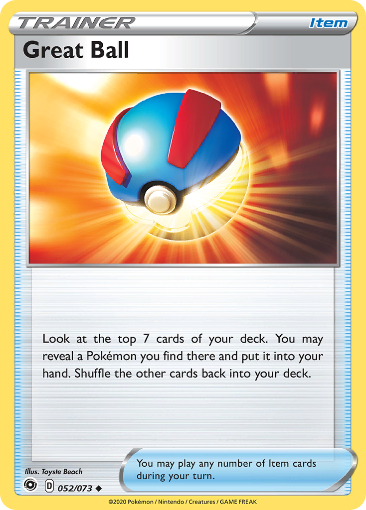 Great Ball (052/073) [Sword & Shield: Champion's Path] | Jomio and Rueliete's Cards and Comics
