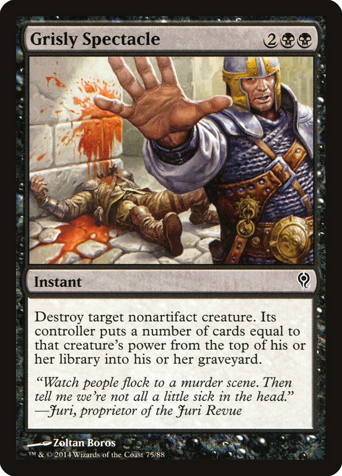 Grisly Spectacle [Duel Decks: Jace vs. Vraska] | Jomio and Rueliete's Cards and Comics