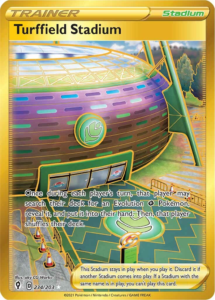 Turffield Stadium (234/203) [Sword & Shield: Evolving Skies] | Jomio and Rueliete's Cards and Comics