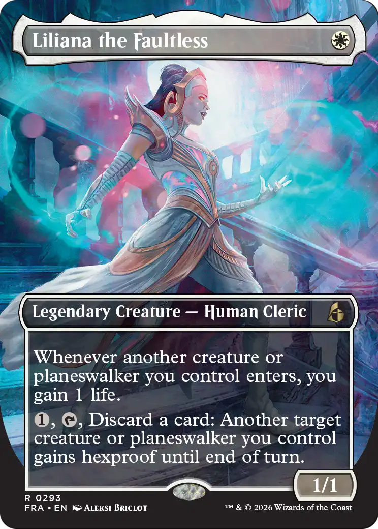 Liliana the Faultless (Borderless) [Reality Fracture] | Jomio and Rueliete's Cards and Comics