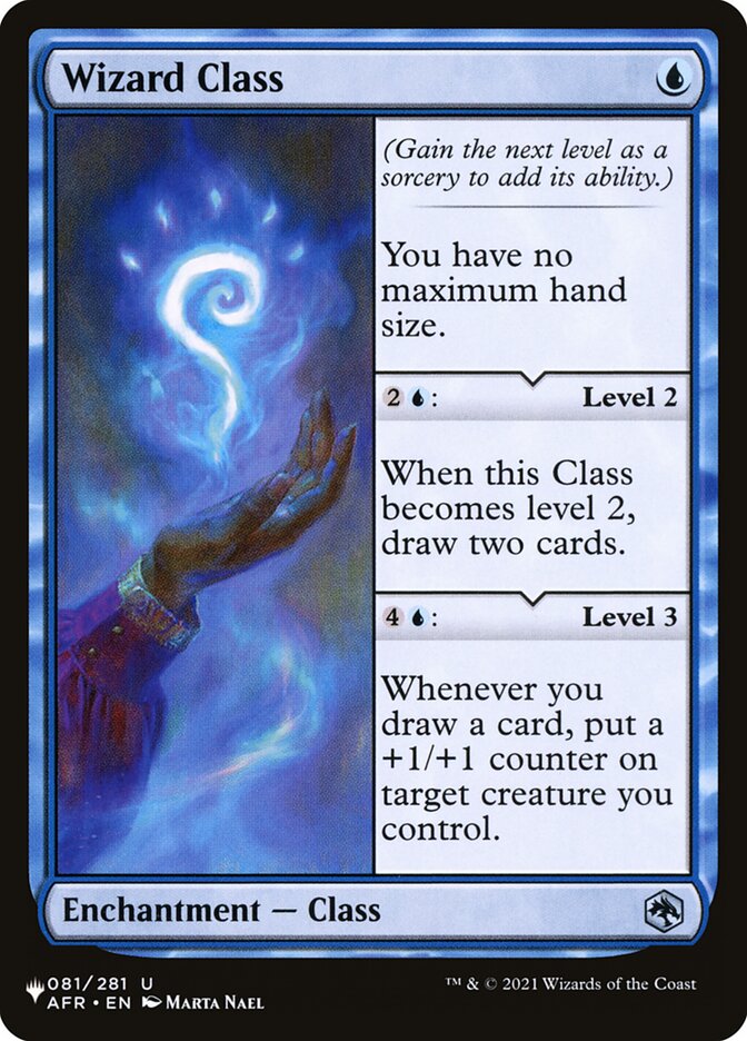 Wizard Class [The List] | Jomio and Rueliete's Cards and Comics