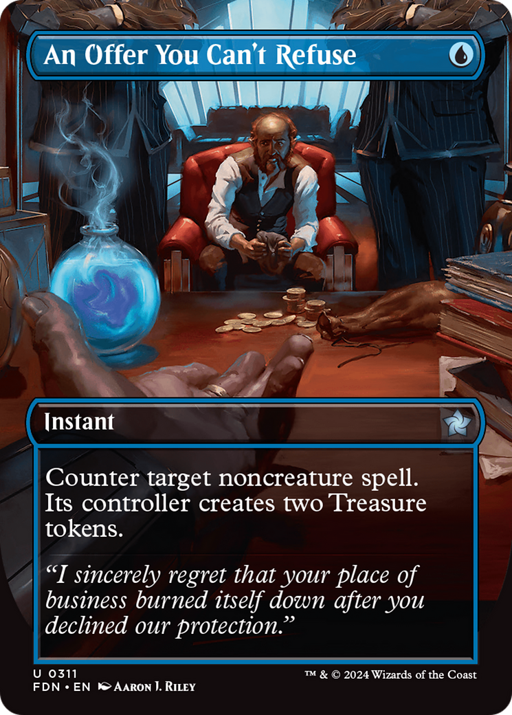 An Offer You Can't Refuse (Borderless) [Foundations] | Jomio and Rueliete's Cards and Comics