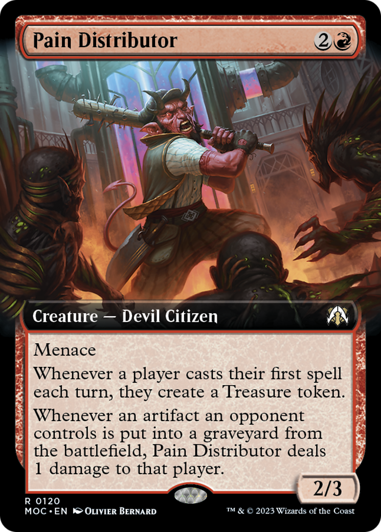 Pain Distributor (Extended Art) [March of the Machine Commander] | Jomio and Rueliete's Cards and Comics