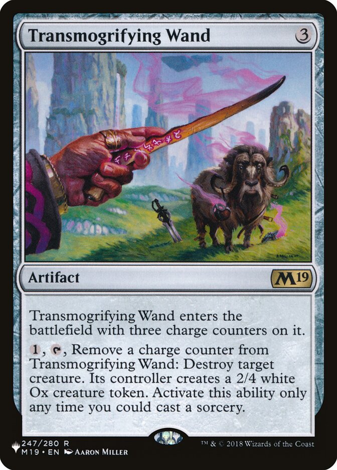 Transmogrifying Wand [The List] | Jomio and Rueliete's Cards and Comics