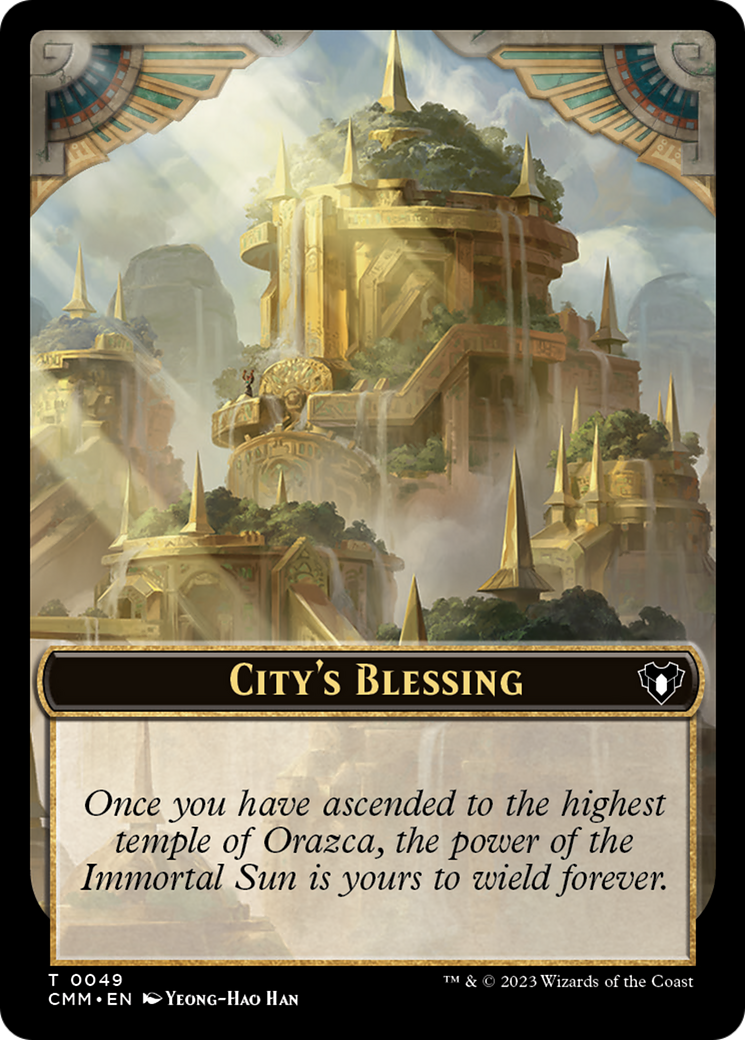 City's Blessing // Construct (41) Double-Sided Token [Commander Masters Tokens] | Jomio and Rueliete's Cards and Comics
