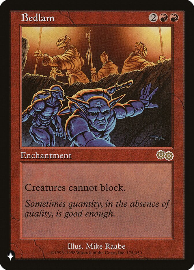 Bedlam [The List] | Jomio and Rueliete's Cards and Comics
