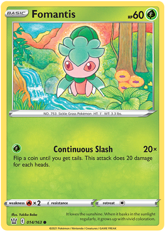 Fomantis (014/163) [Sword & Shield: Battle Styles] | Jomio and Rueliete's Cards and Comics