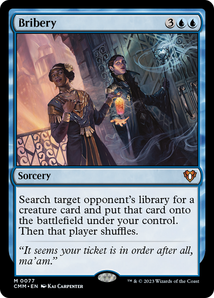 Bribery [Commander Masters] | Jomio and Rueliete's Cards and Comics