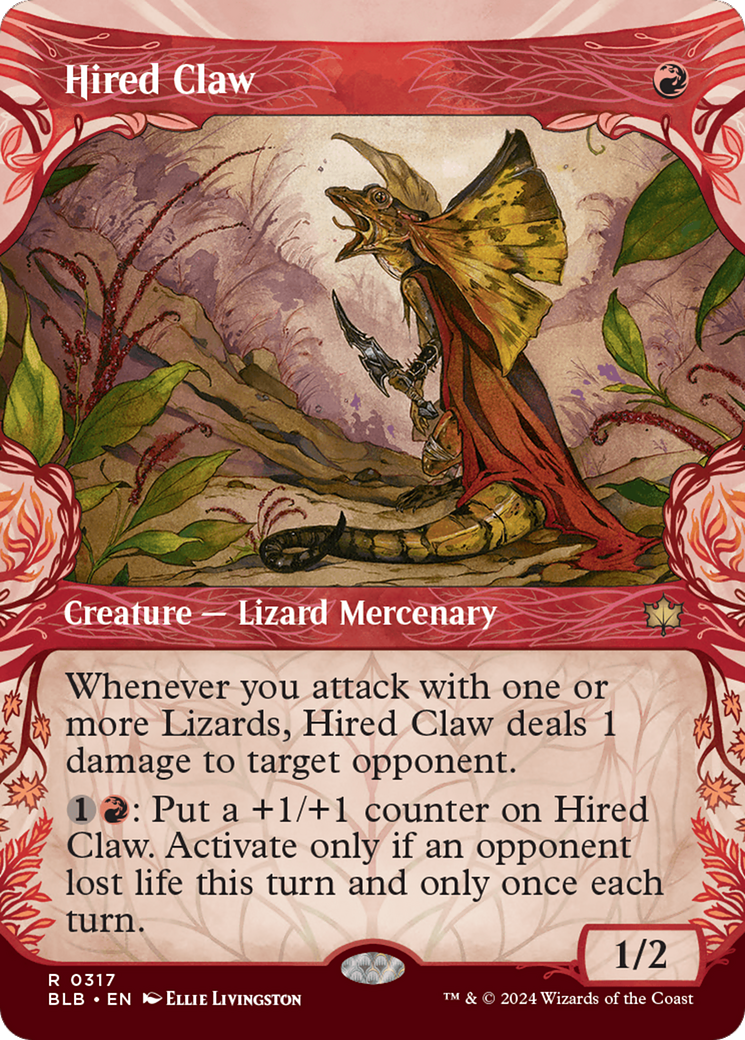 Hired Claw (Showcase) [Bloomburrow] | Jomio and Rueliete's Cards and Comics