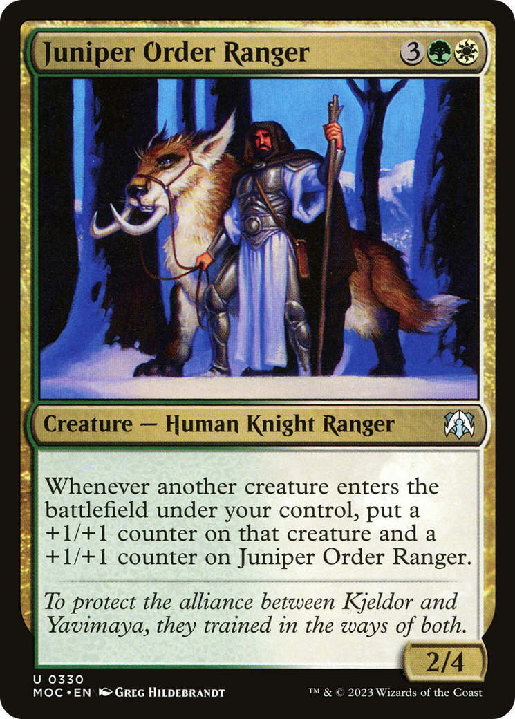 Juniper Order Ranger [March of the Machine Commander] | Jomio and Rueliete's Cards and Comics