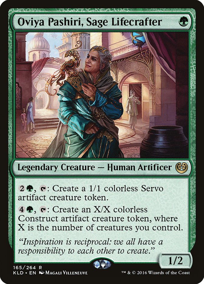 Oviya Pashiri, Sage Lifecrafter [Kaladesh] | Jomio and Rueliete's Cards and Comics