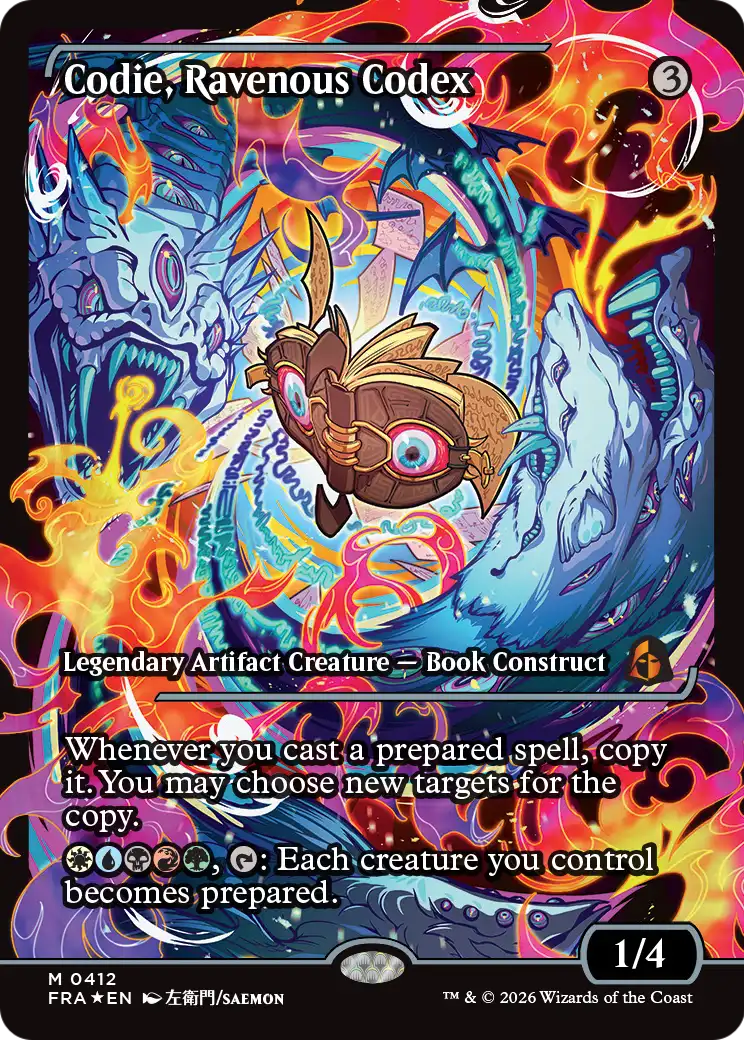 Codie, Ravenous Codex (Showcase) [Reality Fracture] | Jomio and Rueliete's Cards and Comics