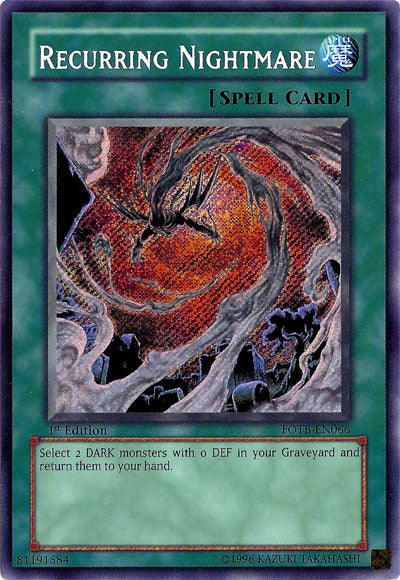 Recurring Nightmare [FOTB-EN066] Secret Rare | Jomio and Rueliete's Cards and Comics