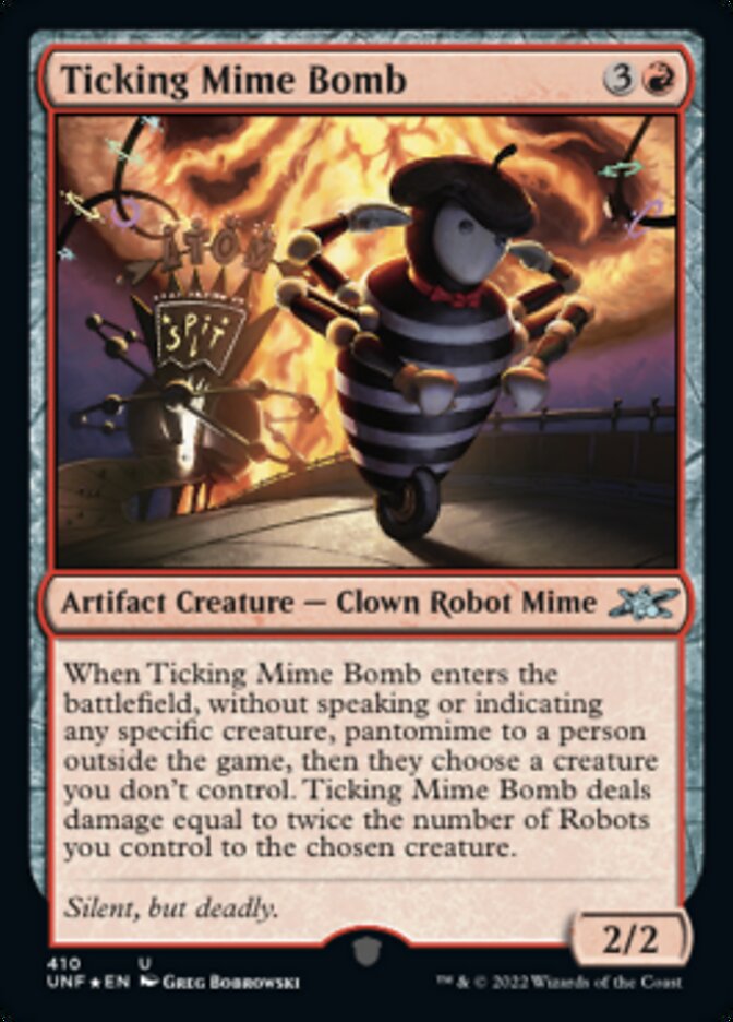 Ticking Mime Bomb (Galaxy Foil) [Unfinity] | Jomio and Rueliete's Cards and Comics