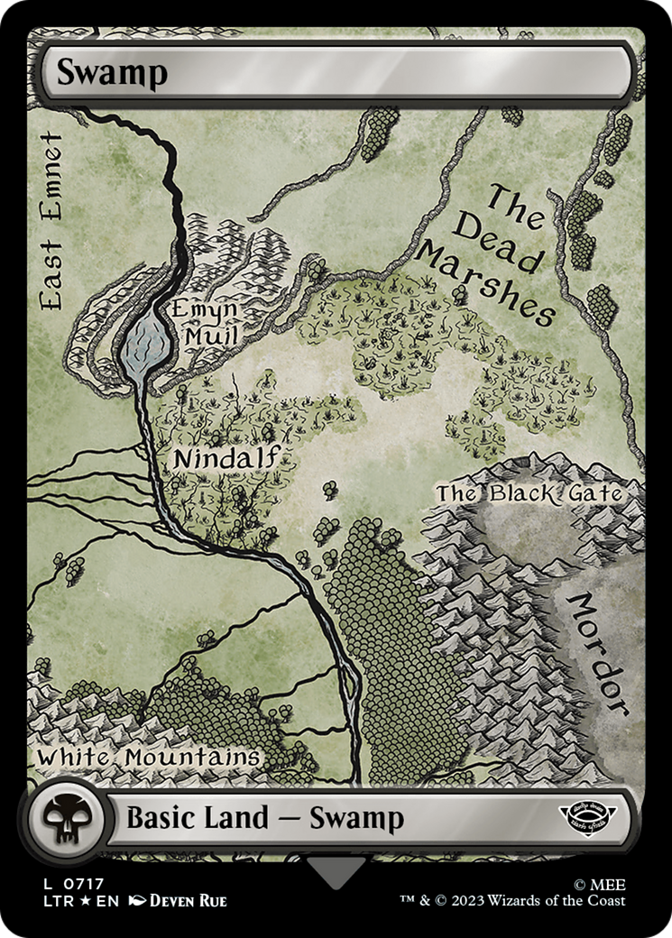 Swamp (0717) (Surge Foil) [The Lord of the Rings: Tales of Middle-Earth] | Jomio and Rueliete's Cards and Comics