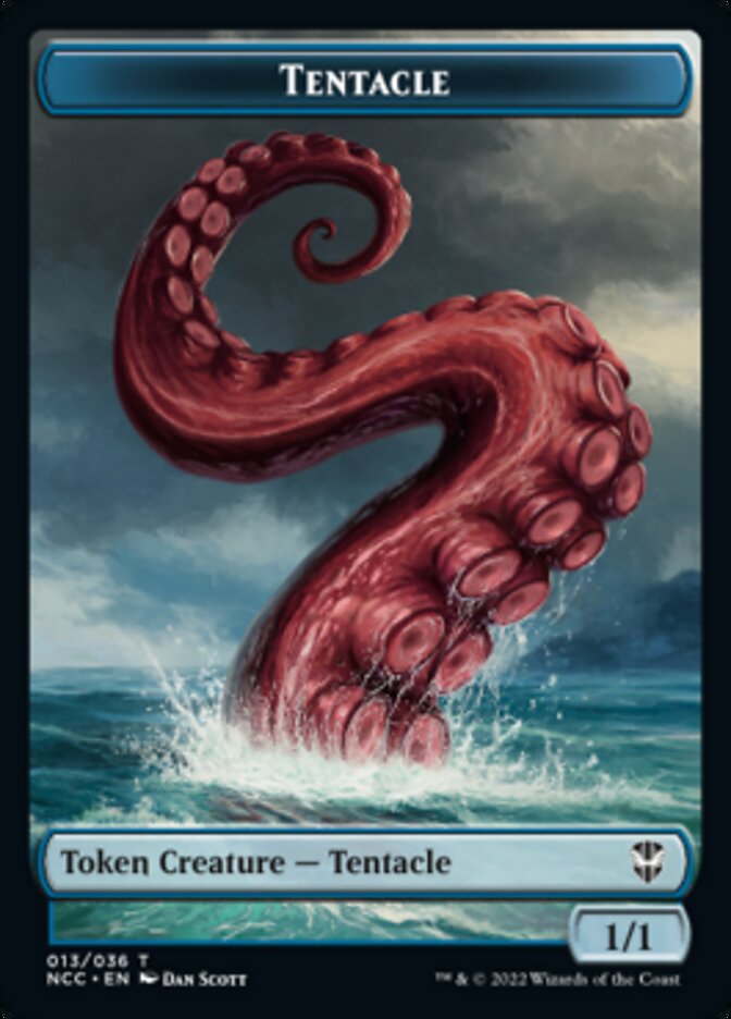 Tentacle // Champion of Wits Double-Sided Token [Streets of New Capenna Commander Tokens] | Jomio and Rueliete's Cards and Comics