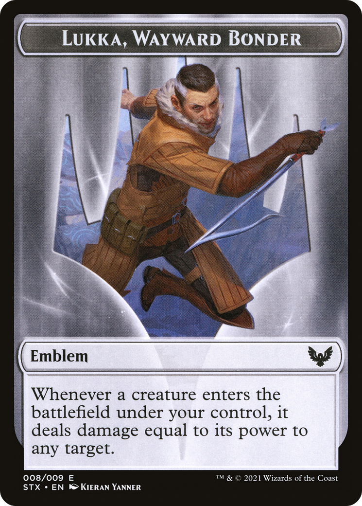 Pest // Lukka, Wayward Bonder Emblem Double-Sided Token [Secret Lair: From Cute to Brute Tokens] | Jomio and Rueliete's Cards and Comics