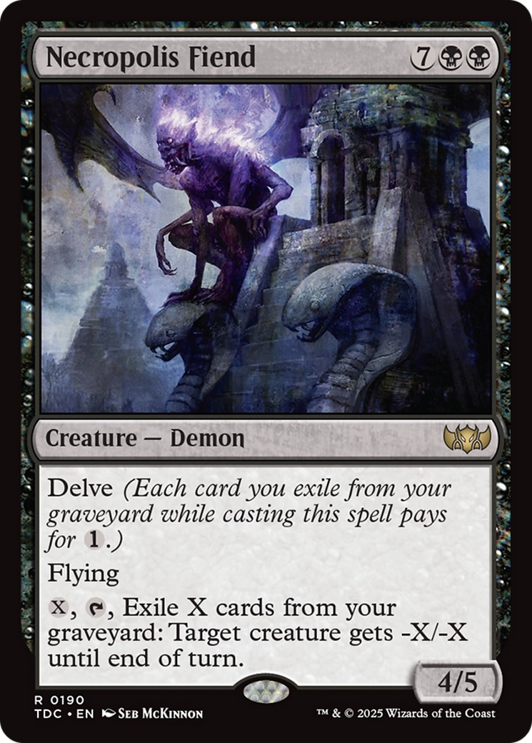Necropolis Fiend [Tarkir: Dragonstorm Commander] | Jomio and Rueliete's Cards and Comics