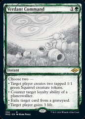 Verdant Command (Sketch) [Modern Horizons 2] | Jomio and Rueliete's Cards and Comics