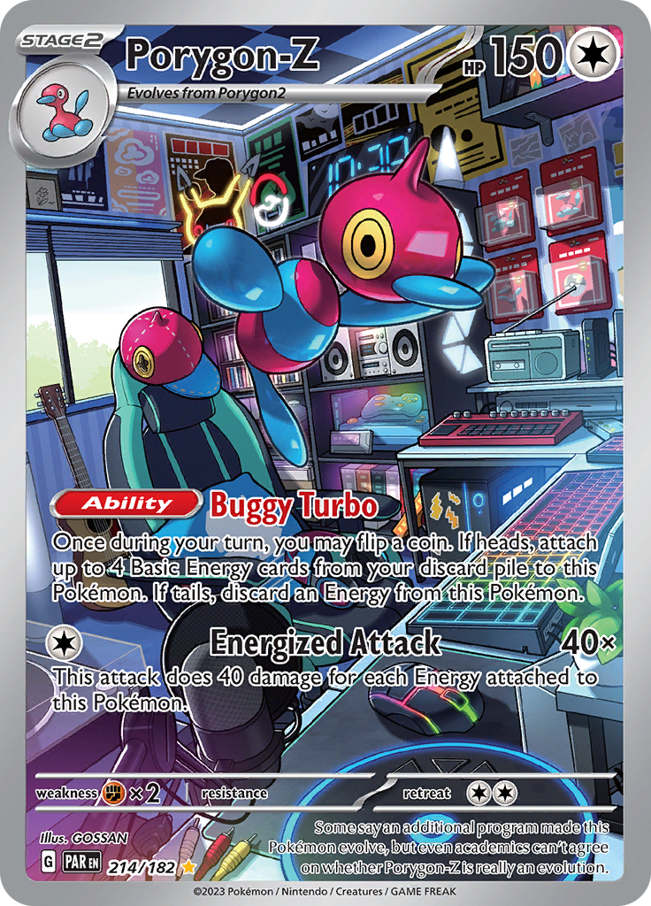 Porygon-Z (214/182) [Scarlet & Violet: Paradox Rift] | Jomio and Rueliete's Cards and Comics