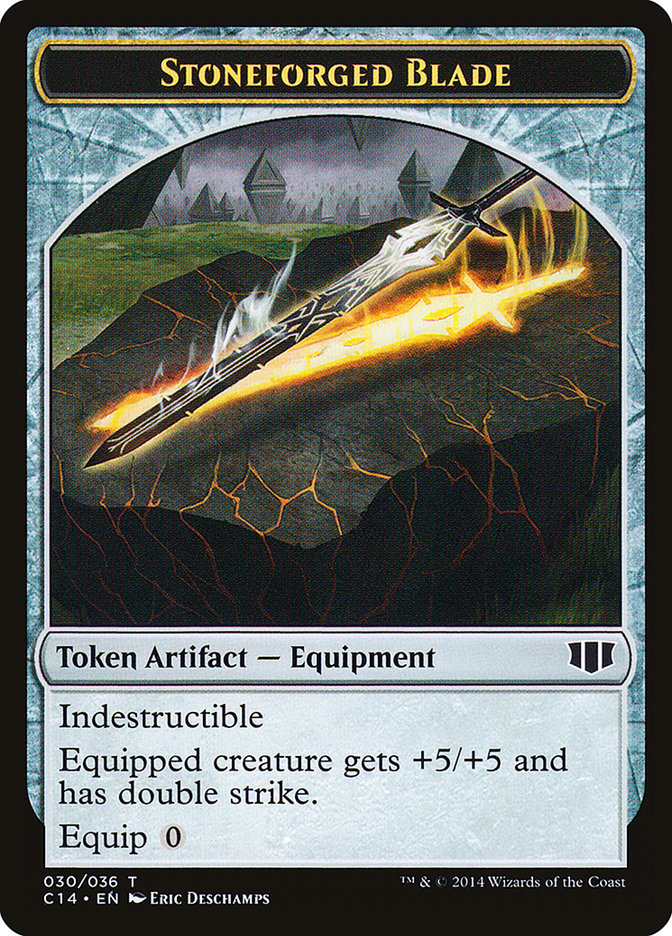 Stoneforged Blade // Germ Double-Sided Token [Commander 2014 Tokens] | Jomio and Rueliete's Cards and Comics