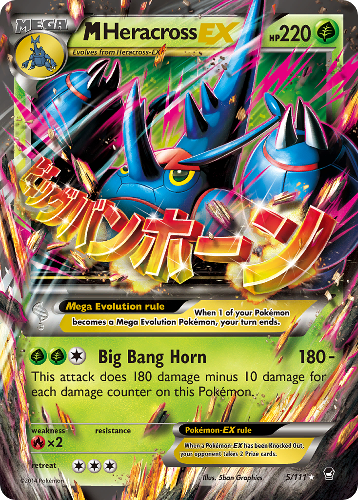 M Heracross EX (5/111) [XY: Furious Fists] | Jomio and Rueliete's Cards and Comics