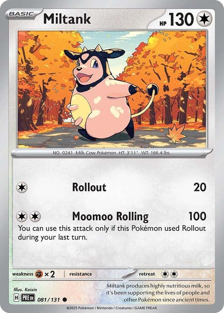 Miltank (081/131) [Scarlet & Violet: Prismatic Evolutions] | Jomio and Rueliete's Cards and Comics