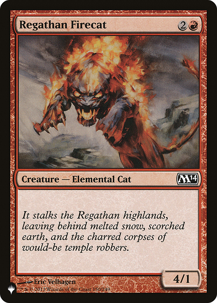 Regathan Firecat [The List] | Jomio and Rueliete's Cards and Comics
