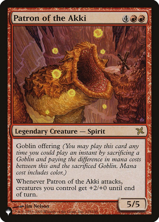 Patron of the Akki [The List] | Jomio and Rueliete's Cards and Comics
