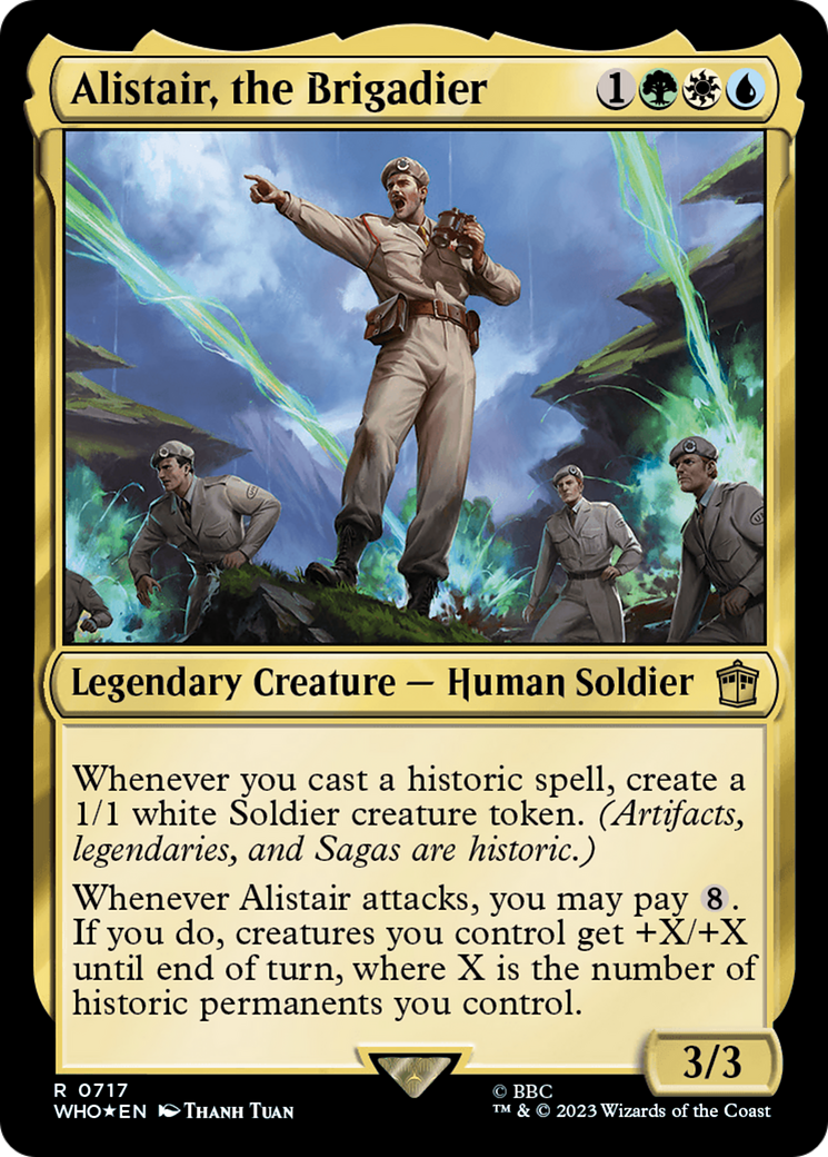 Alistair, the Brigadier (Surge Foil) [Doctor Who] | Jomio and Rueliete's Cards and Comics