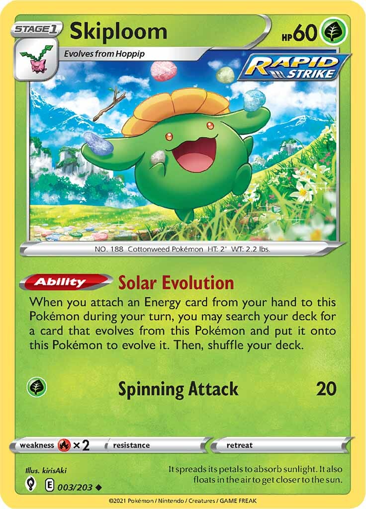 Skiploom (003/203) [Sword & Shield: Evolving Skies] | Jomio and Rueliete's Cards and Comics