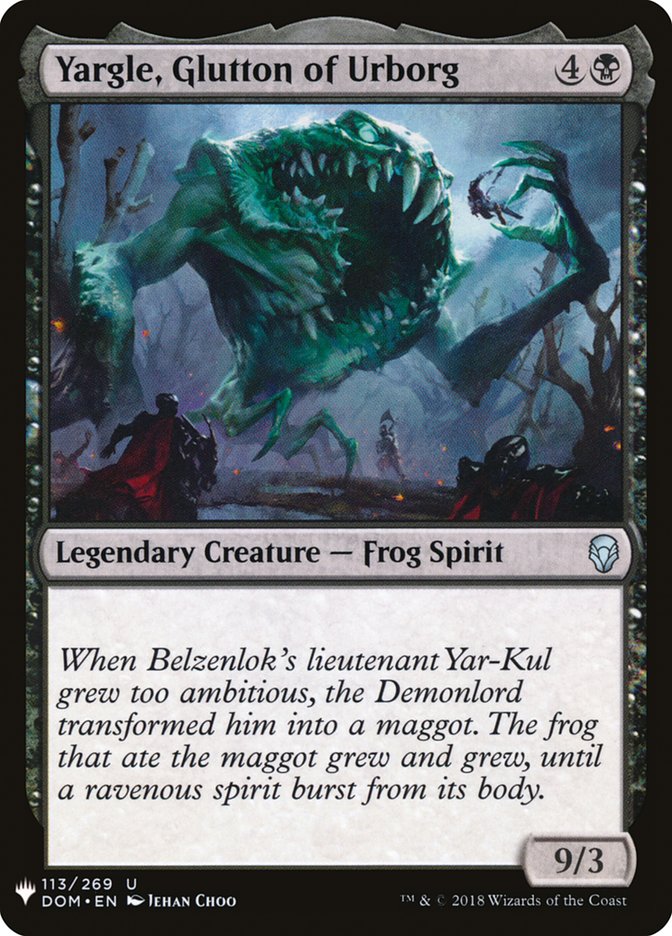 Yargle, Glutton of Urborg [Mystery Booster] | Jomio and Rueliete's Cards and Comics