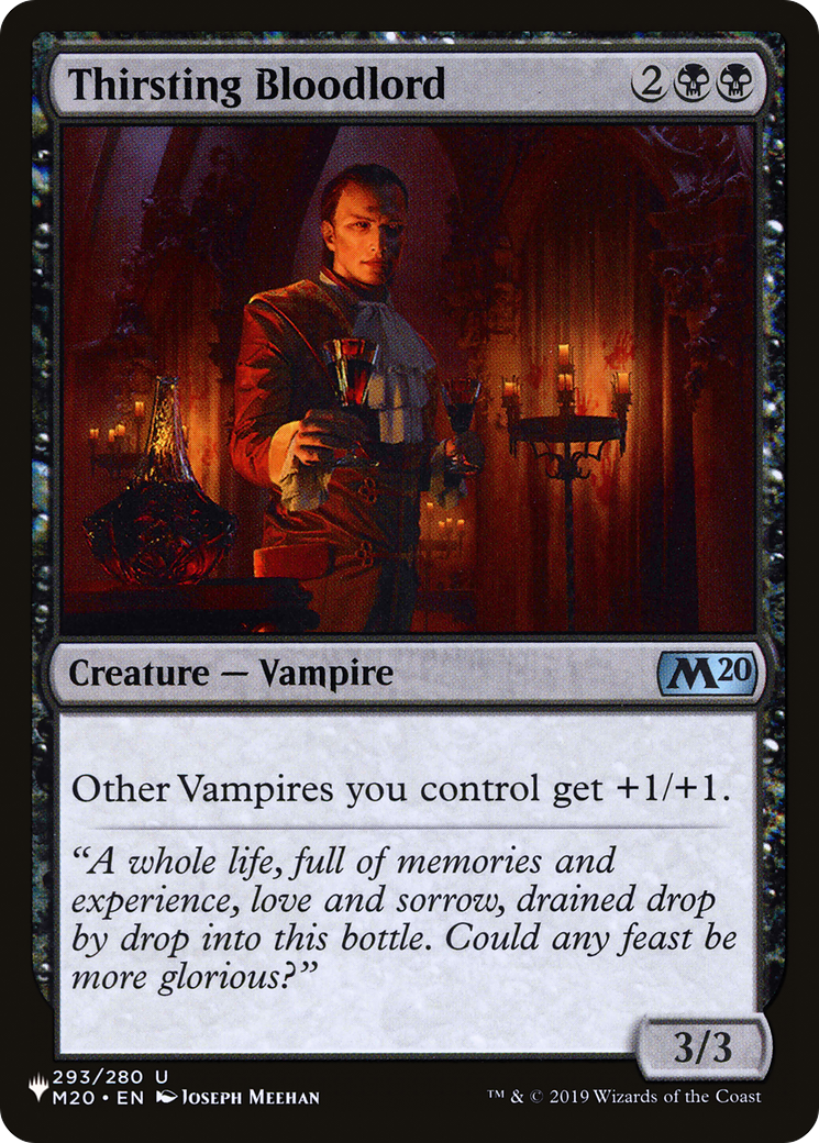 Thirsting Bloodlord [The List] | Jomio and Rueliete's Cards and Comics