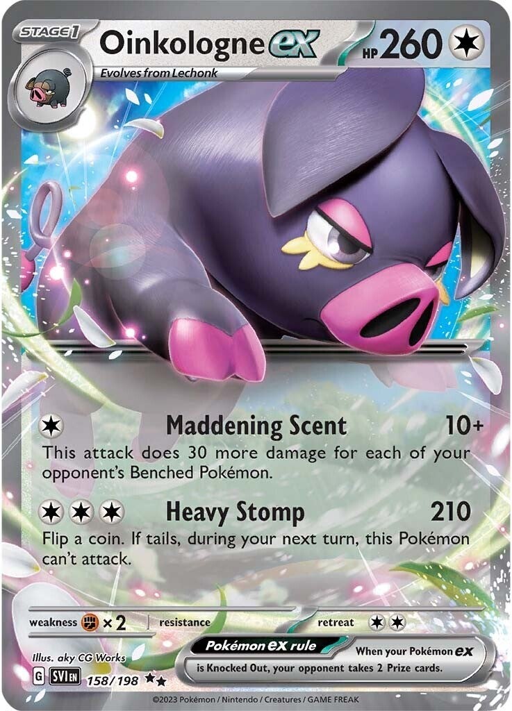 Oinkalogne ex (158/198) (Jumbo Card) [Scarlet & Violet: Base Set] | Jomio and Rueliete's Cards and Comics