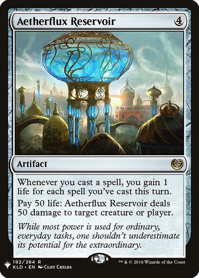 Aetherflux Reservoir [Mystery Booster] | Jomio and Rueliete's Cards and Comics