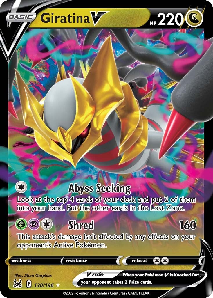 Giratina V (130/196) [Sword & Shield: Lost Origin] | Jomio and Rueliete's Cards and Comics