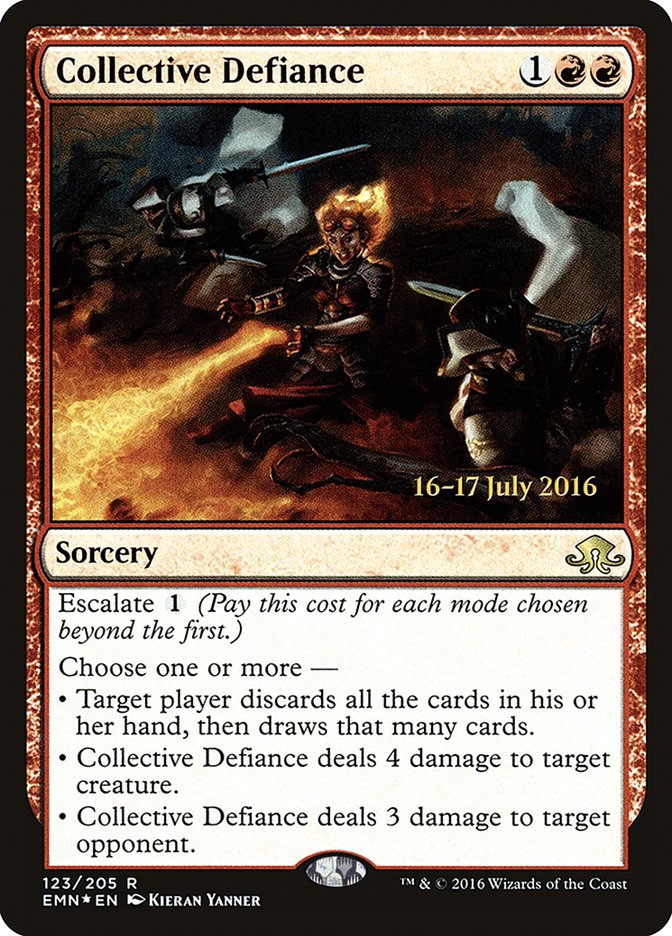 Collective Defiance [Eldritch Moon Prerelease Promos] | Jomio and Rueliete's Cards and Comics