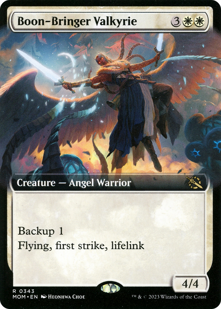 Boon-Bringer Valkyrie (Extended Art) [March of the Machine] | Jomio and Rueliete's Cards and Comics