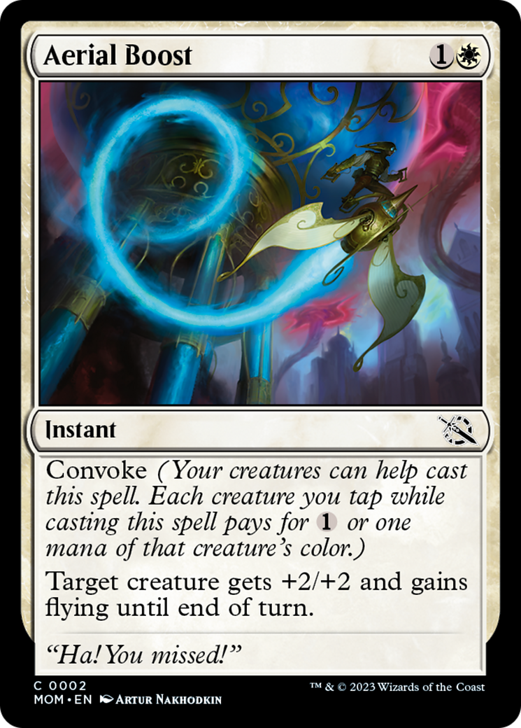 Aerial Boost [March of the Machine] | Jomio and Rueliete's Cards and Comics
