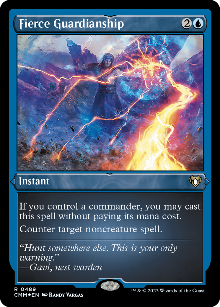 Fierce Guardianship (Foil Etched) [Commander Masters] | Jomio and Rueliete's Cards and Comics