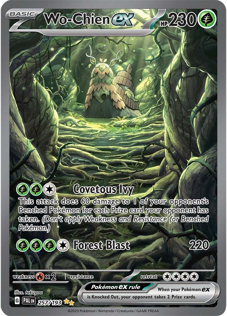 Wo-Chien ex (257/193) [Scarlet & Violet: Paldea Evolved] | Jomio and Rueliete's Cards and Comics