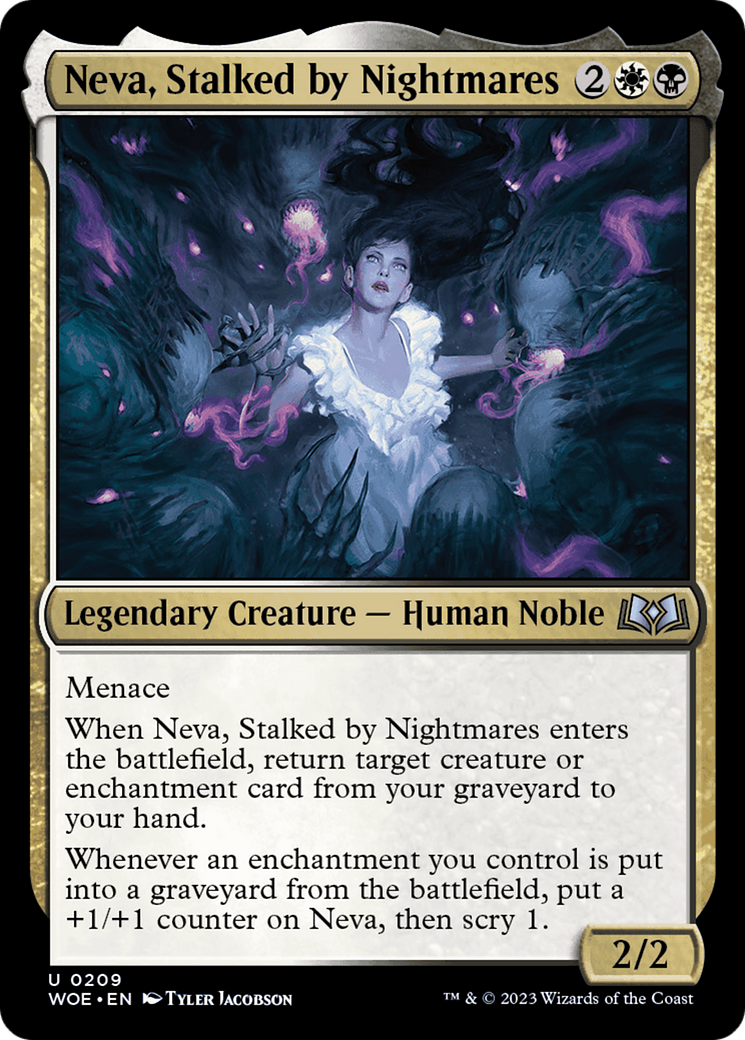 Neva, Stalked by Nightmares [Wilds of Eldraine] | Jomio and Rueliete's Cards and Comics