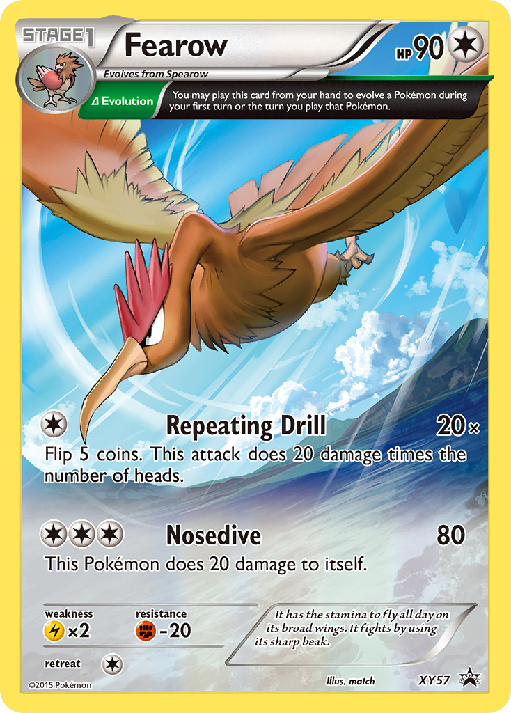 Fearow (XY57) [XY: Black Star Promos] | Jomio and Rueliete's Cards and Comics