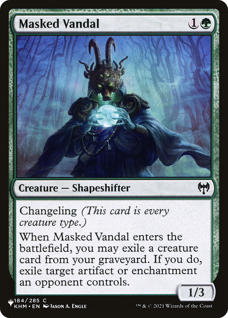 Masked Vandal [The List] | Jomio and Rueliete's Cards and Comics