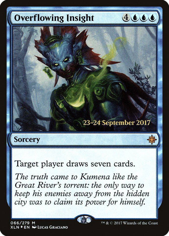 Overflowing Insight [Ixalan Prerelease Promos] | Jomio and Rueliete's Cards and Comics
