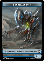 Phyrexian Myr // Servo Double-Sided Token [Modern Horizons 3 Commander Tokens] | Jomio and Rueliete's Cards and Comics